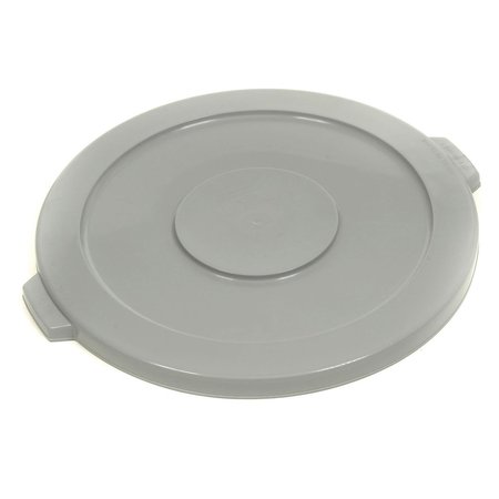 GLOBAL INDUSTRIAL Flat Lid, Gray, Plastic 240463GY